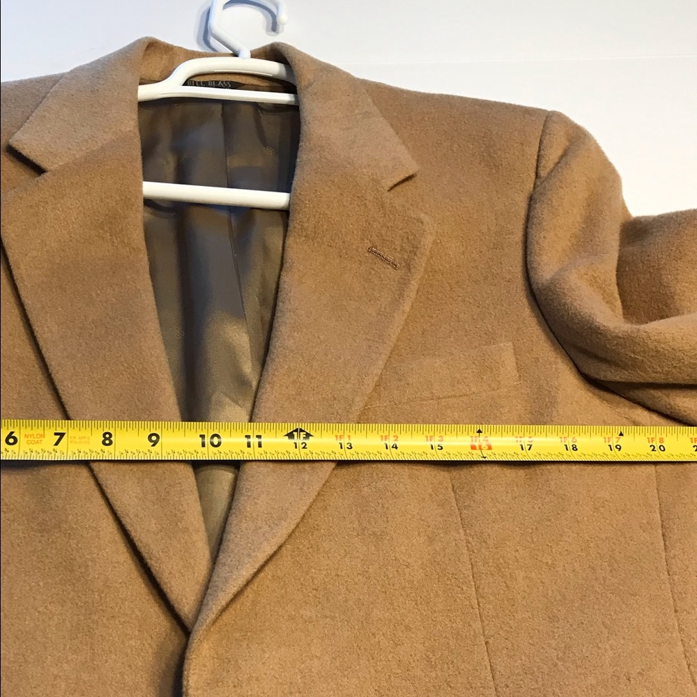 Bill Blass Mens Tan 100% Camel Hair Blazer Sz 42 R - Picture 7 of 8